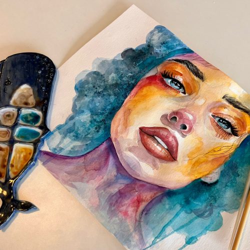 Yavuz_SemaNur_WatercolorPortrait 2 (2) - Sema Nur Yavuz