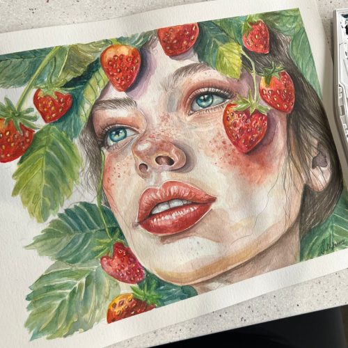 Yavuz_SemaNur_WatercolorPortrait (2) - Sema Nur Yavuz