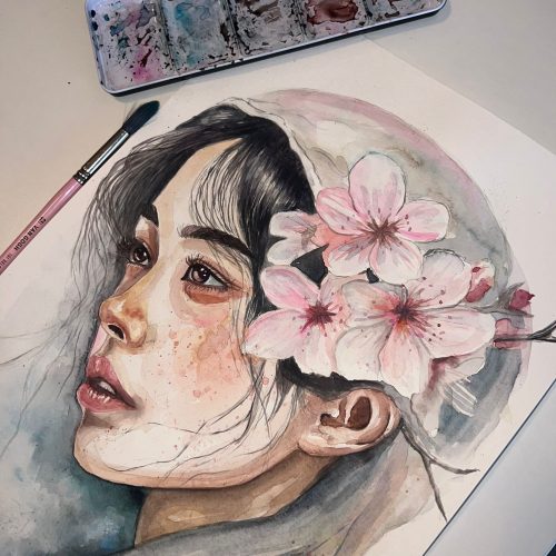 Yavuz_SemaNur_WatercolorPortrait 3 - Sema Nur Yavuz