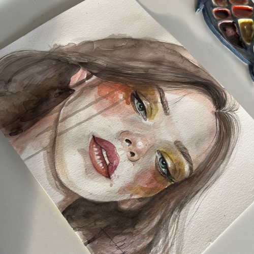 Yavuz_SemaNur_WatercolorPortrait 4 - Sema Nur Yavuz